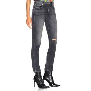Anthropologie AMO Stellar Distressed Black Jeans